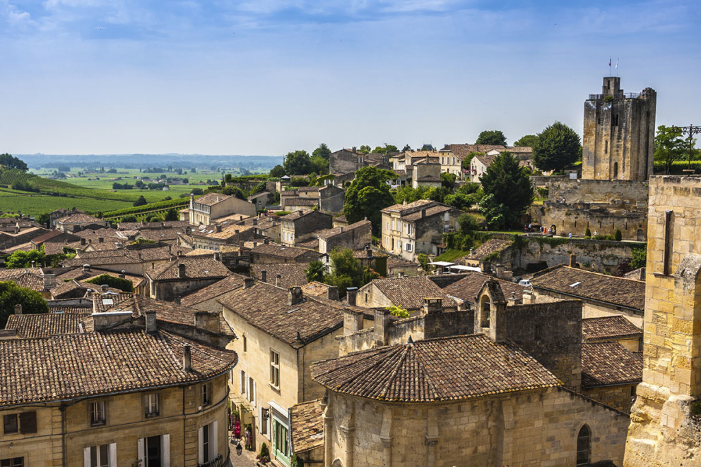 Saint-Emilion - one of the main red wine production areas of Bordeaux region. The town is a UNESCO World Heritage site.